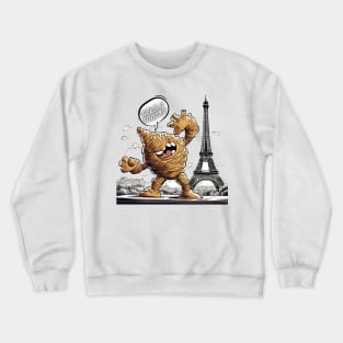 funny croissant Crewneck Sweatshirt